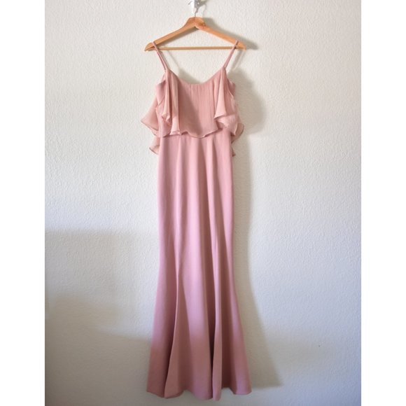 Dress The Population Diana Cold Shoulder Slit Maxi Dress - Picture 3 of 15